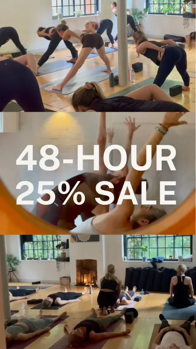 Our Summer Flash Sale is BACK! ☀️
 For the next 48 hours, enjoy 25% OFF ALL classes & passes!  Just use the code SUMMER25 at checkout before 12PM, Thursday 31st July.
 Treat yourself or gift it to someone special 💛
